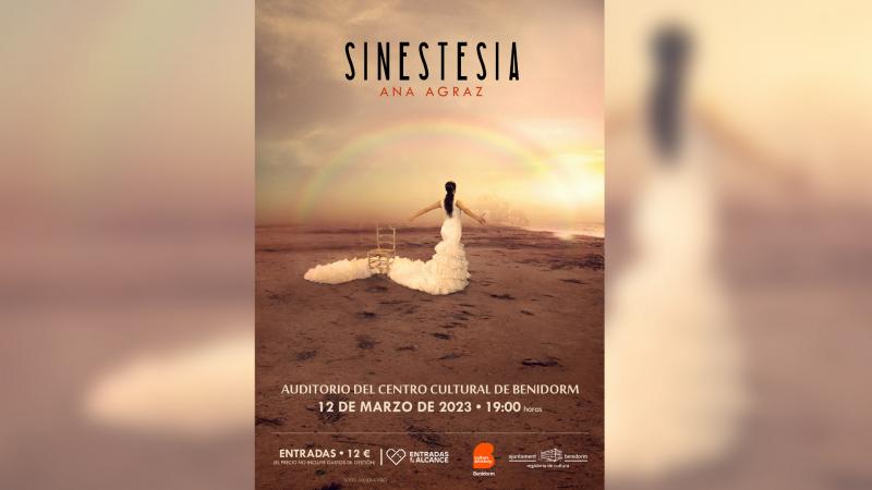 Cultura trae en marzo a Benidorm ‘Sinestesia’, el espectáculo de danza y música de la benidormense Ana Agraz. Espectáculo de danza. Ana Agraz