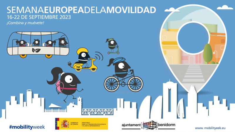 Benidorm se suma, desde mañana sábado, a la Semana Europea de la Movilidad 2023 Semana de la Movilidad