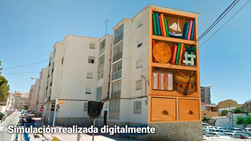Benidorm interviene la fachada de un edificio en Foietes con dos murales para difundir la historia, cultura y tradiciones locales Benidorm interviene la fachada de un edificio en Foietes con dos murales para difundir la historia, cultura y tradiciones locales