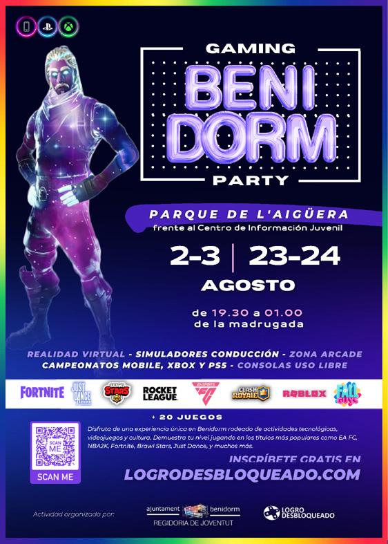 cartel anunciador Gaming Benidorm Party