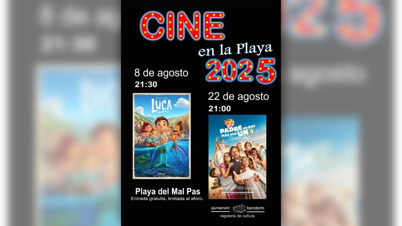 El ciclo ‘Cine en la playa’ se inicia este sábado con la proyección de ‘Luca’ El ciclo ‘Cine en la playa’ se inicia este sábado con la proyección de ‘Luca’