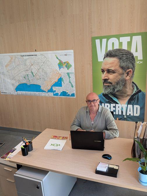 Miguel San Martín portavoz del partido VOX en Benidorm
