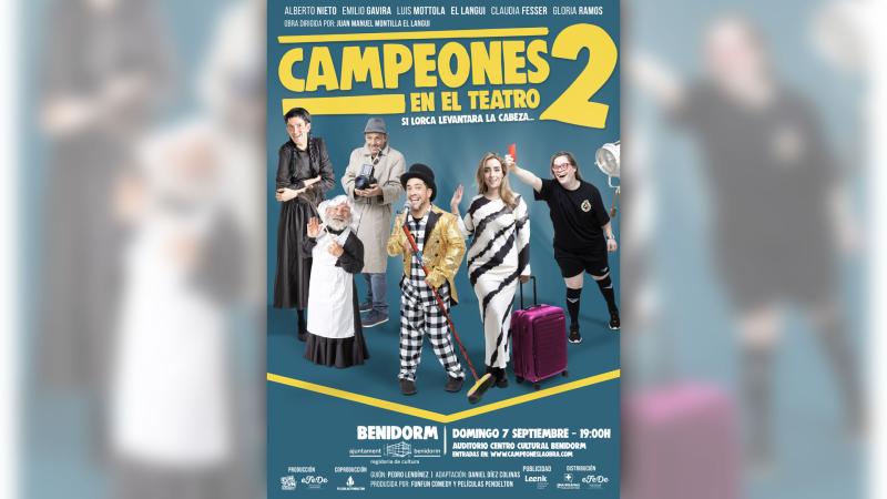 El domingo llega a Benidorm la obra de teatro ‘Campeones 2 En el teatro’, dirigida por El Langui El domingo llega a Benidorm la obra de teatro ‘Campeones 2 En el teatro’, dirigida por El Langui