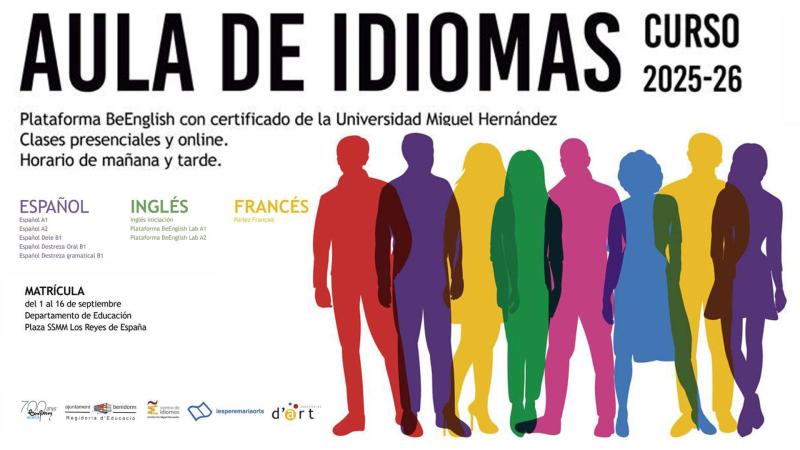 Educación abre la matrícula para el Aula de Idiomas, con cursos de inglés, francés y español para extranjeros Educación abre la matrícula para el Aula de Idiomas, con cursos de inglés, francés y español para extranjeros