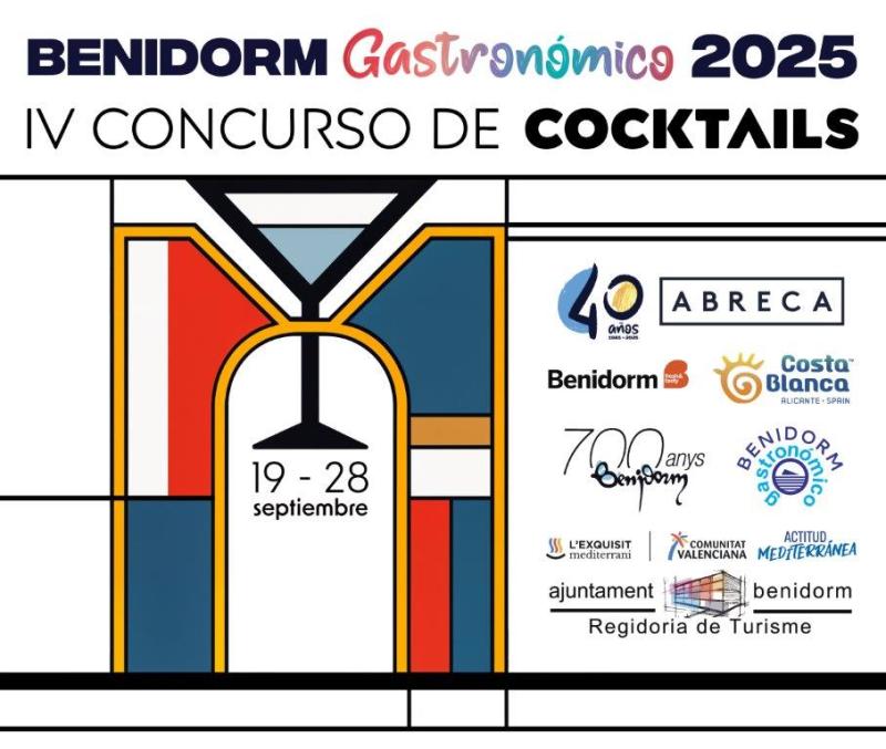 Cartel IV Concurso de Cocktails de Benidorm 2025