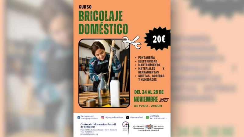 Juventud organiza en noviembre un curso de bricolaje doméstico  Juventud organiza en noviembre un curso de bricolaje doméstico