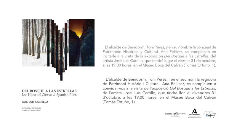 El Museu Boca del Calvari alberga desde este viernes ‘Del bosque a las estrellas’, del fotógrafo José Luis Carrillo El Museu Boca del Calvari alberga desde este viernes ‘Del bosque a las estrellas’, del fotógrafo José Luis Carrillo