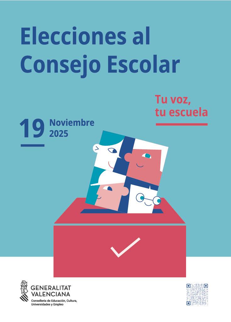 ELECCIONES AL CONSEJO ESCOLAR 2025/26 DÍA 19 DE NOVIEMBRE