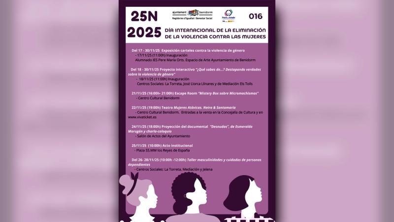 Igualdad programa actividades formativas, lúdicas y culturales para concienciar contra la violencia machista