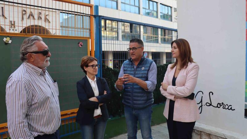 Benidorm inicia un proyecto de naturalización de los patios de los colegios de la ciudad