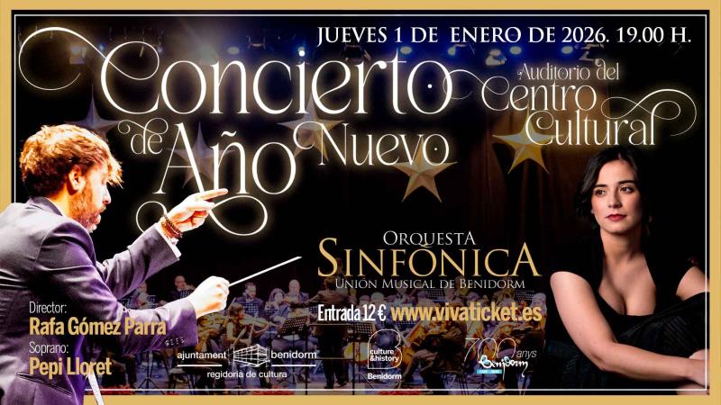 Benidorm pone a la venta las entradas para el Concierto de Año Nuevo de la Unión Musical 