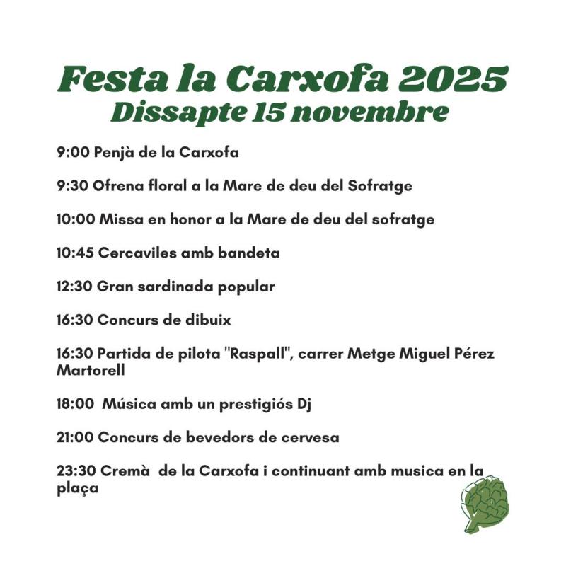 FESTA LA CARXOFA 2025
