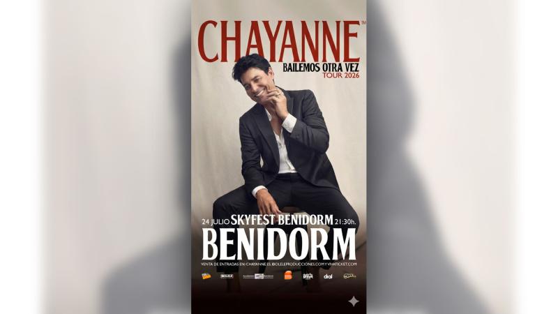 El ‘SkyFest Benidorm’ anuncia el concierto de Chayanne en la ciudad el 24 de julio 