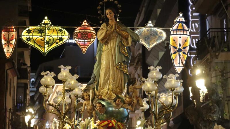 Benidorm recupera la celebración de la Inmaculada Concepción con una misa y una solemne procesión