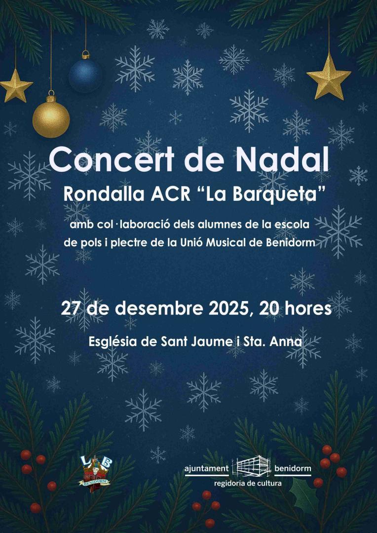 CONCERT DE NADAL RONDALLA ACR "LA BARQUETA"
