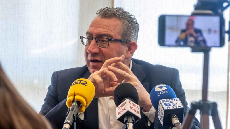 Toni Pérez hoy en rueda de prensa.