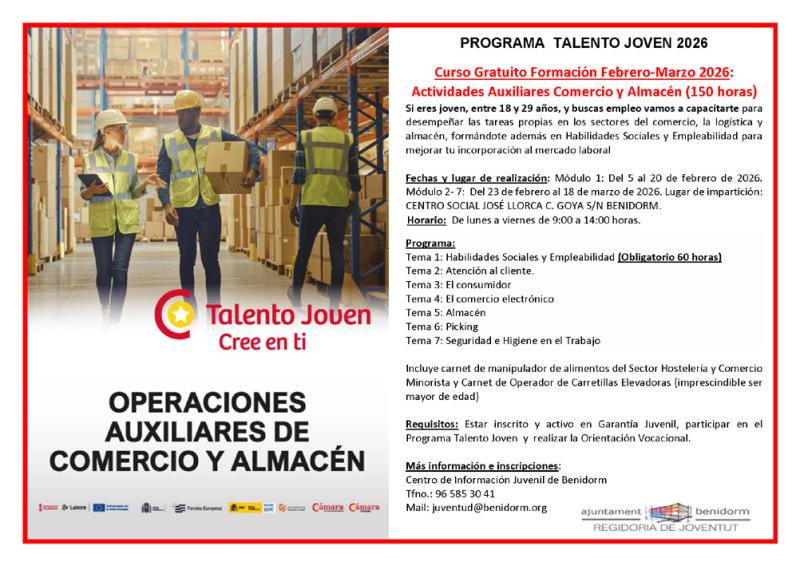 Curso de Operaciones Auxiliares de Comercio y Almacén