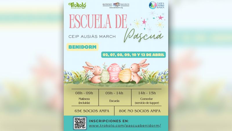 Benidorm organiza la ‘Escuela de Pascua’ para facilitar la conciliación durante las vacaciones de Semana Santa