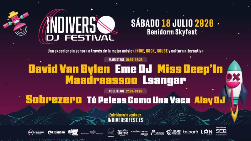 El festival Indiverso celebrará su segunda edición el 18 de julio en el nuevo recinto SkyFest