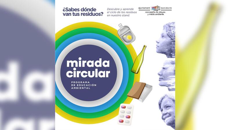 ‘Mirada circular’ arriba a Benidorm per a informar els usuaris de les platges on van els nostres residus i com es reciclen