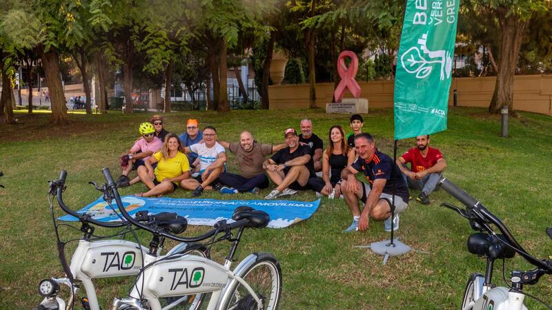 Los participantes en el Parque de l