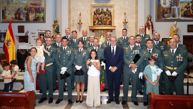 Misa de la Virgen del Pilar Guardia Civil Día de la Hispanidad