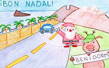 El concurso escolar de postales navideñas de Benidorm ya tiene ganadores