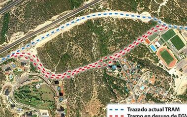 Benidorm inicia los trámites para ceder a la Generalitat los terrenos para el nuevo apeadero del TRAM