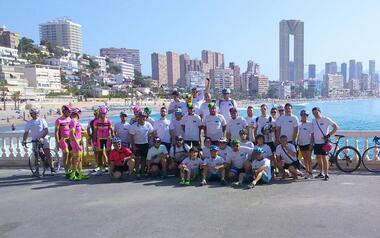 Los clubs ciclistas locales ponen a prueba este sábado el recorrido que La Vuelta’19 hará en Benidorm