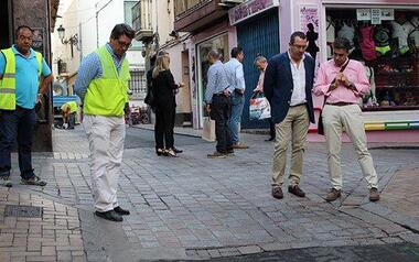 Comienzan en la Plaza de la Constitución las obras de rehabilitación del Casco Antiguo