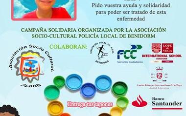 Los centros educativos se suman a la campaña de la asociación cultural de la Policía Local a beneficio de un niño con esclerosis