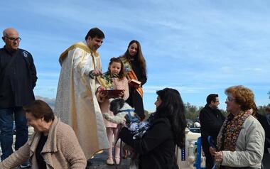 Traditional blessing of the animals in the Hermitage of Sanz on the occasion of Sant Antoni's festivity