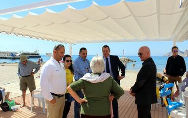 Benidorm mejora el punto de playas accesibles del Parque Elche