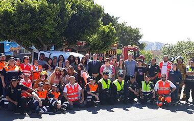 300 Alumnos de Secundaria de Benidorm aprenden cómo afrontar un accidente de tráfico