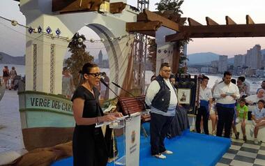 The proclamation of Paqui Soria in the Castle begins the festivities in honor of Virgen del Carmen