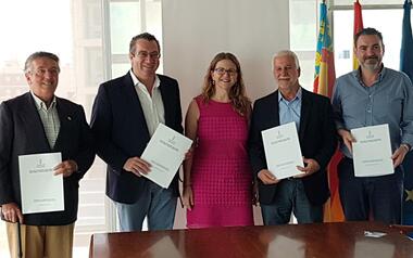 Benidorm, l’Alfàs, Altea y la Conselleria sellan el convenio para la vigilancia conjunta de la zona marina de Serra Gelada