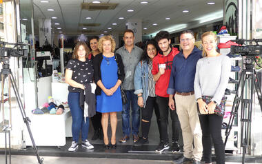 The traditional commerce promotional campaign 'Benidorm fet a mà' starts in Avenida del Mediterráneo