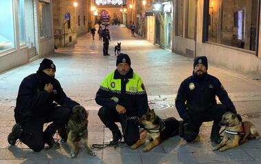 La Policía Local participa en el dispositivo de seguridad de la Nochevieja Universitaria de Salamanca