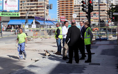 Benidorm abrirá la próxima semana a los peatones la nueva acera de Ametlla del Mar