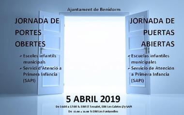 Las escuelas infantiles municipales y el SAPI celebran este viernes una jornada de puertas abiertas 