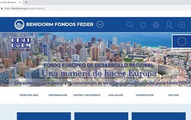 La web municipal incorpora un portal de Fondos FEDER en el que informará sobre las actuaciones cofinanciadas por la UE