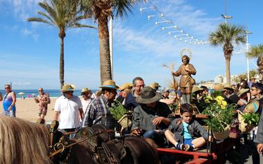 Benidorm celebrates the traditional Pilgrimage of San Isidro