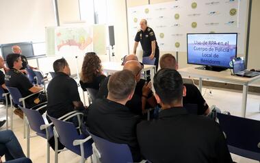 German and American police analyze the use of drones in Benidorm