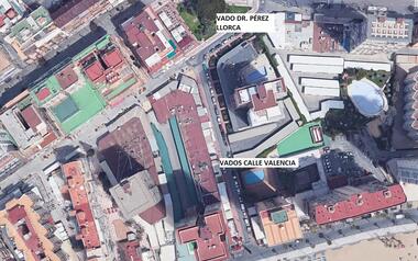 Restringido varios días el acceso a los vados de las calles Dr. Pérez Llorca y Valencia por obras en la calzada