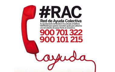Benidorm activa també el telèfon gratuït 900101215 per a la Xarxa d'Ajuda Col·lectiva enfront del coronavirus
