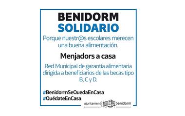 Benidorm lanza el plan municipal de ‘Menjadors a casa’, que llegará a más de 500 alumnos de Infantil y Primaria