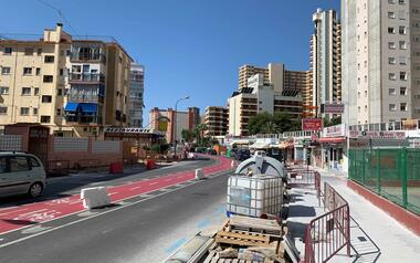 Benidorm renova el tram de l'Ametlla de Mar entre els carrers Roma i París
