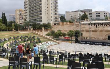 Everything ready for the first concert of the ‘Benidorm Summer Nights’