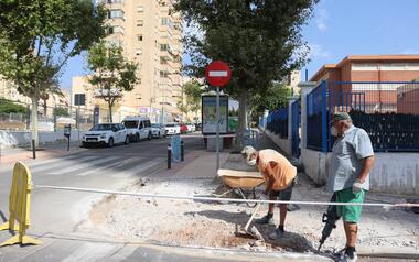 Els Tolls continúa con la mejora de la accesibilidad en la calle Bélgica