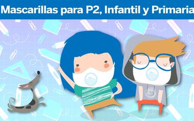L'Ajuntament repartix mascaretes a 6.300 alumnes i 565 professors de P2, Infantil i Primària